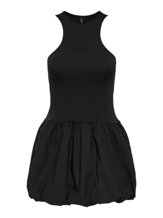 ONLY - ONLLIA S/L BALLON MIX SHORT DRESS JRS black - Gr. - M
