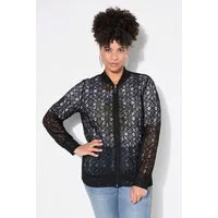 MIAMODA Kurzjacke Blouson Spitze Langarm