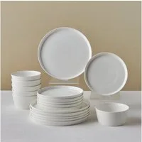 Karaca Geschirr-Set Salvare New Bone Geschirrset 6 Personen 18-teilig Rund (18-tlg), 6 Personen, Bone Porcelain