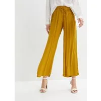 bonprix Schlupfhose aus Viskose, mit Bindeband, lockere Passform, mit Crinkle-Struktur