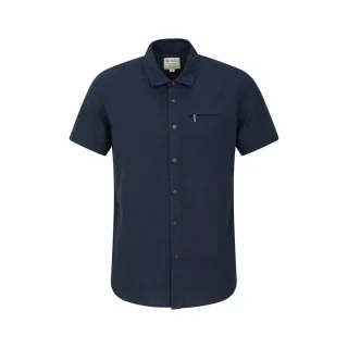 Mountain Warehouse Herren Kokosnuss Slub Kurzarm-Shirt (dunkelblau)