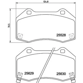 Hella Bremsbel?ge vorne Opel Corsa D E 1,6