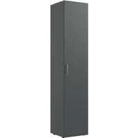 Lomadox Garderobenschrank MIAMI-43 graphit, mit Kleiderstange, ca. 30/185/54 cm