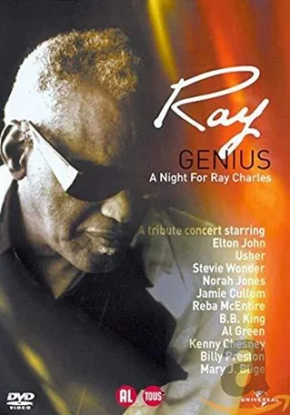 1-DVD RAY CHARLES - GENIUS: A NIGHT FOR RAY CHARLES (TRIBUTE CONCERT)