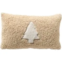 Dutch Decor Dekokissen gefüllt Weihnachtsbaum Textino 'Marit' 30 x 50 cm Natural - Beige