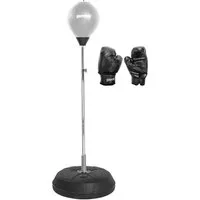 Sportinator Punchingball Standbox-Trainer inkl. Boxbirne & Boxhandschuhen, höhenverstellbare Stange von 125 cm bis 150 cm