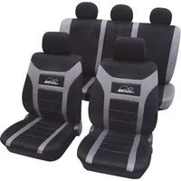 HP-AUTOZUBEHÖR Autositzbezug HP Autozubehör 22916 Sitzbezug Polyester Anthrazit Fahrersitz, Beifa