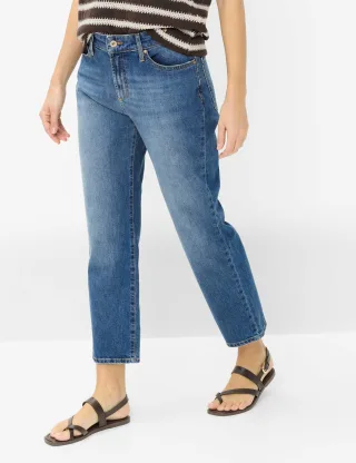Brax Damen Five-Pocket-Hose Style MADISON S USED LIGHT BLUE, denim blau, Gr. 40