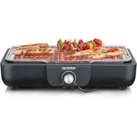 Severin Elektrogrill PG 8554, 2200 W, Edelstahl-Grillrost Tischgrill, Indoor & Outdoor, schnelle Aufheizzeit