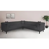 Home affaire Ecksofa AGNIA L-Form B/T/H: 244/244/71 cm, incl. Zierkissen, gleichschenklig, auch in Cord