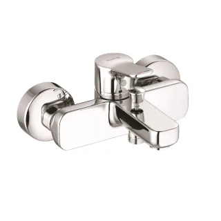 KLUDI PURE & EASY Wannenfüll- und Brause-Einhandmischer eigensicher chrom 376810565