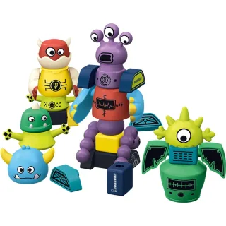 5/8PCS Magnetic Planet Monster Assembly Kit Stacking Transform Space-Themed Multifunctional Figures Creative Toy for Kid