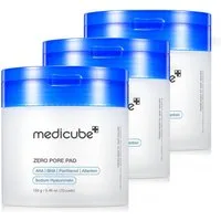 Medicube Gesichtswasser Toner-Pads Doppelseitige Reinigungspads Peeling Zero Pore Pad AHA BHA, 3-tlg., Gesichtsreinigung, Peeling, Porenentferner, Medicube, Pads
