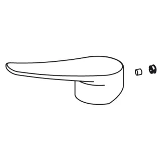 KWC Hebel kompl ACTIVO, chromeline,538139 538139