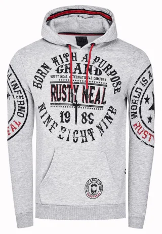 Streetwear Kapuzen-Pullover mit Prints