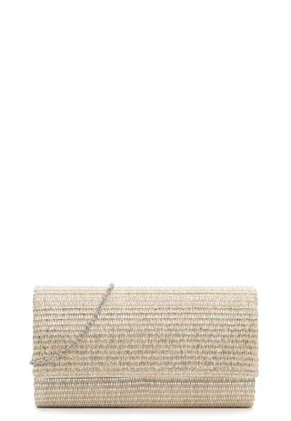 TAMARIS BAGS - Clutch TAS Amalia Woven silver 830