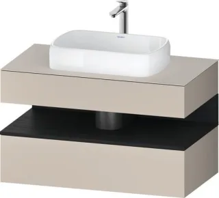 Duravit Qatego Konsolenwaschtischunterbau wandhängend Taupe Matt 1000x550x600 mm - QA4731016910010 QA4731016910010