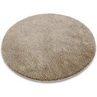 Karat Badematte Bari Hazy, Rund, Badteppich, Viele verschiedene Farben & Größen, Höhe 30 mm, Weicher & dichter Flor, Polyester, Mikrofaser, Rund, besonders weich durch Mikrofaser