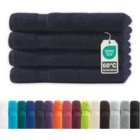 Devior Handtuch Set Frottierserie Elegance in vielen Farben, hochwertig mit 500 g/m², Handtücher - 100% Baumwolle (4-St), 50x100 cm, saugstark, schnelltrocknend, pflegeleicht & geruchsneutral