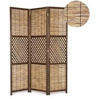CREEDWOOD Paravent RAUMTEILER AMBIENTE, 3-teilig, Bambus, Schilf, Natur Paravent Sichts