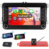ESSGOO 7"/9" Für VW Caddy Life 2K Facelift Mit Rückfahrkamera Bremsleuchte Autoradio (RDS, Digitalradio (DAB), FM, AM, Apple Carplay Android Auto GPS Navi WIFI BT SWC)