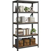 SONGMICS Standregal Küchenregale, 1-tlg., Lagerregal, 5 Ablagen, verstellbar, 50 x 100 x 200 cm