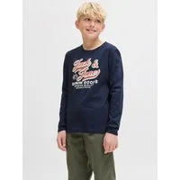 Jack & Jones Junior Langarmshirt JJELOGO TEE LS O-NEC 2 COL AW25 NOOS JNR