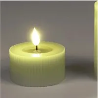 formano LED-Kerze Streifen, mit Timerfunktion, Grün, Streifen, H: 4.5cm