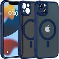 CoolGadget Handyhülle Magnet-Hülle für iPhone 12 Schutzhülle magnetisch 6,1 Zoll, Hülle Matt Stoßfest kompatibel mit Magsafe Zubehör Kameraschutz Case