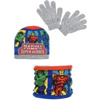 The AVENGERS Beanie Kinder Jungen Winter-Set Mütze Schlauch-Schal (SET)