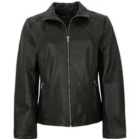Maddox Lederjacke Diana MADDOX - Damen Lederjacke Lammnappa schwarz