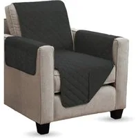 Bestlivings Sesselschoner mit Armlehnen & Taschen 190x165cm, 100% Polyester mit wattierter Polsterung, gesteppt, bei 30 °C waschbar