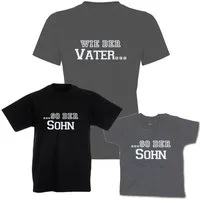 G-graphics T-Shirt Wie der Vater & so der Sohn (Familienset, Einzelteile zum selbst zusammenstellen) Kinder- & Erwachsenen-T-Shirt-Set mit Frontprint