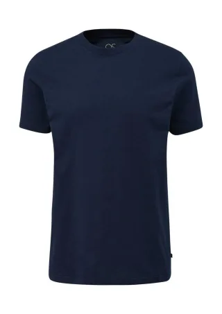 Q/S designed by - T-Shirt mit Rundhalsausschnitt blau - Gr. - XL
