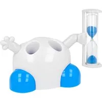 Lantelme Zahnbürstenhalter Zahnpflege für Kinder mit Sanduhr Handzahnbürsten Halter Zahnbürsten, Für Kids mit Sanduhr 3 Minuten und Platz für 4 Zahnbürsten