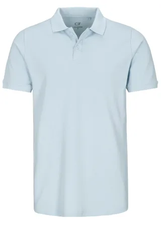 COMMANDER Finest Clothing - (S)-NOS 2-Knopf Poloshirt 1/2 ice blue - Gr. - XL