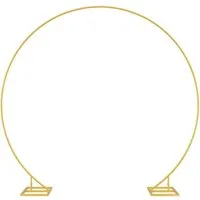 vidaXL Pergola Einzelner Hochzeitsbogen Gold 220 x 45 x 200 cm Stahl, (1-tlg)