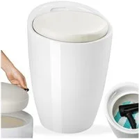 tectake Dusch- und Badhocker Sitzhocker, aus hochwertigem Kunststoff
