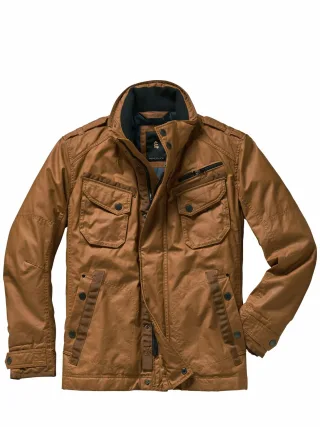 Mey & Edlich Herren Dry-Wax-Jacke Blau 100 % Baumwolle