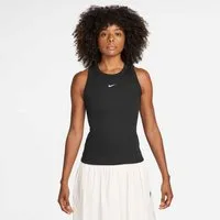 Nike Sportswear Tanktop W NSW RIB TIGHT TANK mit Rundhalsausschnitt, ohne Verschluss, aus Baumwolle und Elasthan