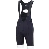 Airtracks Fahrradhose Herren Fahrradhose mit Träger Kurz Comfort Line Radlerhose - 3D Coolmax gepolstert - Atmungsaktiv