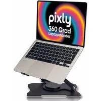 pixly Monitor-Halterung Laptop Ständer 360 Grad, (Universell für 11-17,4 Zoll Notebooks & Tablets, Höhenverstellbarer Laptop-Halter)