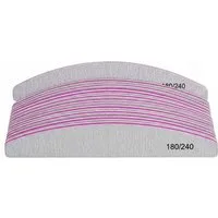 R2 Invest Sandblatt-Nagelfeile Nagelfeilen Set 25 Stück Körnung 180/240 doppelseitige Halbmond, 25-tlg.