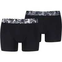 Levi's® Boxershorts LEVIS MEN NEWSPAPER WB BOXER BRIEF 2P (2er Pack) ohne Eingriff, Cotton-Stretch