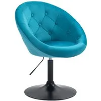 SVITA Chesterfield-Sessel HAVANNA, Retro-Design,Tellerfuß,stufenlos höhenverstellbar, Petrol