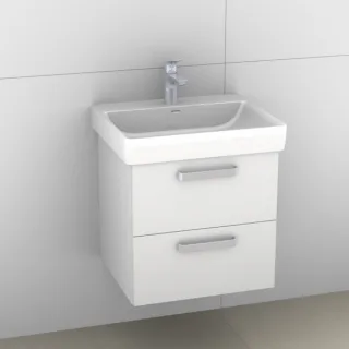 Artiqua 415 Waschtischunterschrank für Pro S 810962 Weiß Glanz, 415-WU2L-L53-7050-68 415-WU2L-L53-7050-68