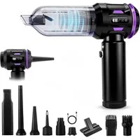 Nettlife Akku-Handstaubsauger kabellos Mini 25000Pa starker Akku bürstenloser Motor 4-in-1, 3 Stufen Tragbarer Staubsauger für PKW Wohnmobil Camping Treppen Sofa