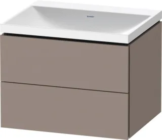 Duravit L-Cube c-shaped Set wandhängend Basalt Matt 600x480x480 mm - LC6950N43430000 LC6950N43430000