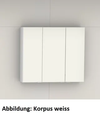 Artiqua Spiegelschrank, Stahlgrau, 070-SDT-2-80-88 070-SDT-2-80-88