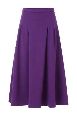 Rich & Royal - Felted Jersey Skirt royal plum - Gr. - XS